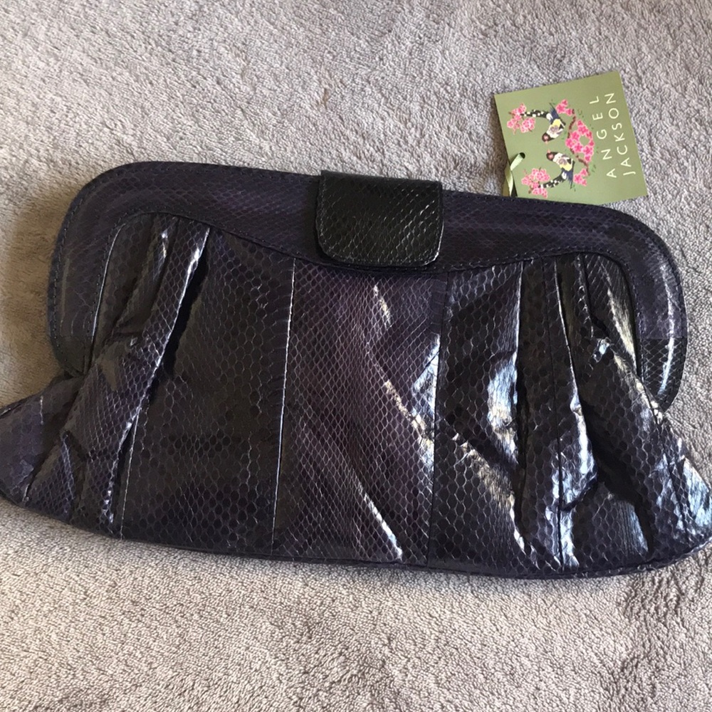 Angel Jackson Snakeskin Clutch